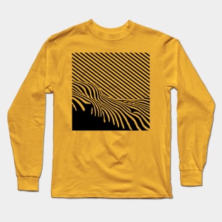 Modern Art Stripes (black) Long Sleeve T-Shirt